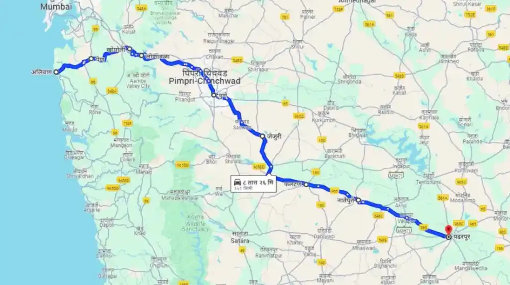Alibag To Pandharpur