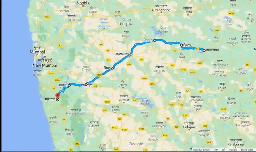 Majalgaon To Mangaon