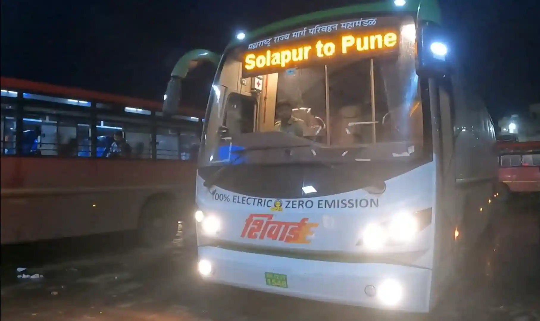 Solapur to Pune E shivai Bus