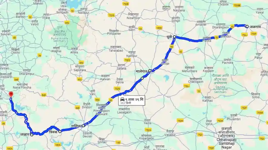 Jalgaon To Selvas Distance By Road